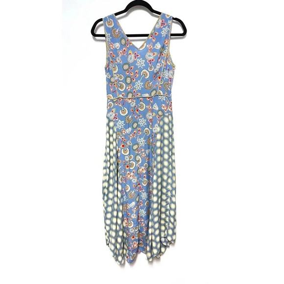 NWT Diane Von Furstenberg Optimus Dress - Floral Patchwork Hankerchief Hem - Picture 6 of 7